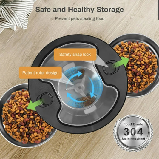 Smart WiFi Automatic Pet Feeder with Dual Bowls