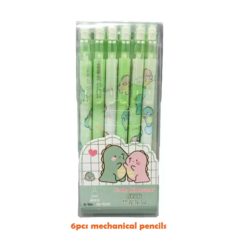 4/6pcs 0.5mm Mechanical Pencils With Erasers