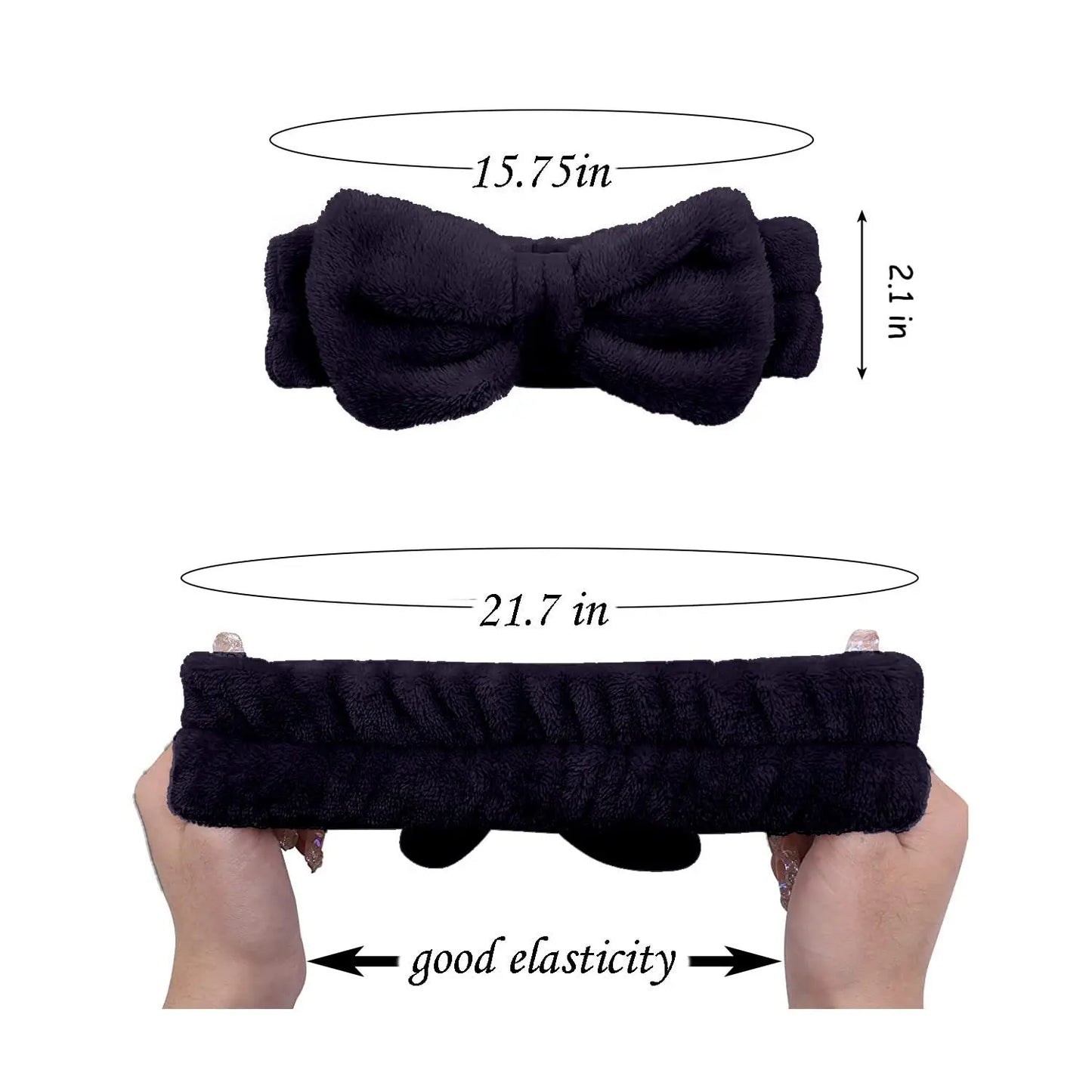 3Pcs/Set Face Wash Headband With Wrist Bands