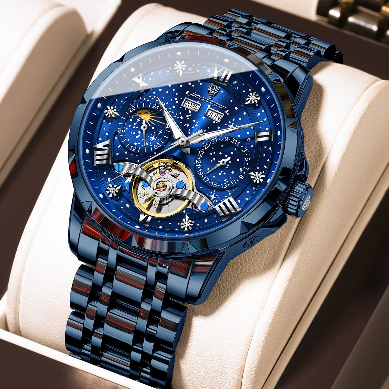 Men's Automatic Skeleton Mechanical Watch