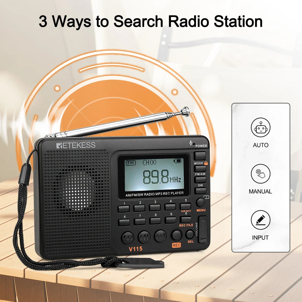 Retekess V115 Radio FM