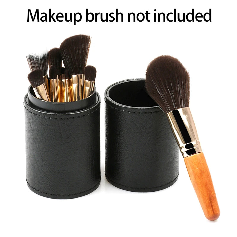 Portable Makeup Brush Holder With Lid