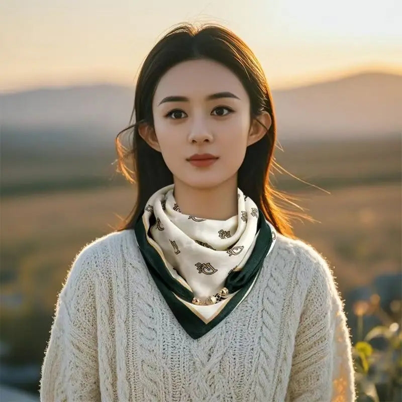 Luxury Design Magnetic Square Scarf