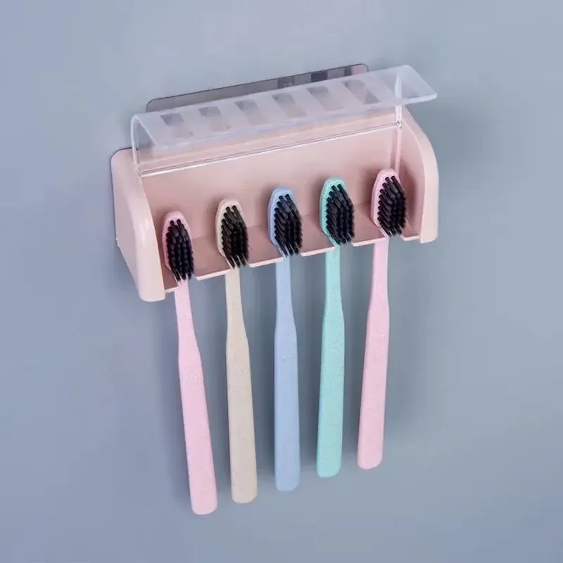 Bathroom Wallmount Toothbrush Holder with Cover