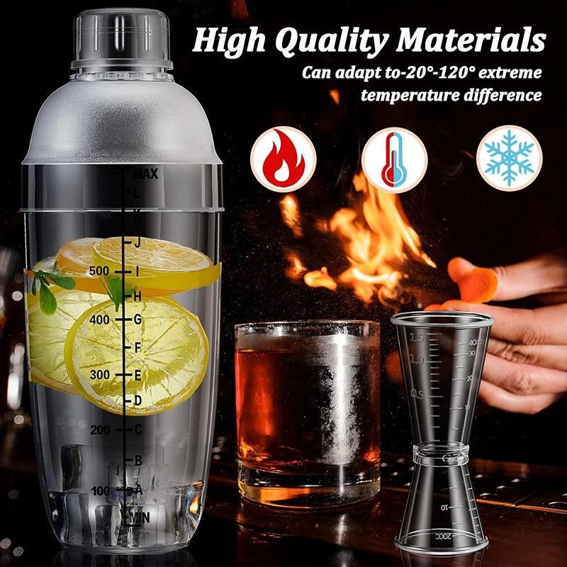 500ml Plastic Cocktail Shaker