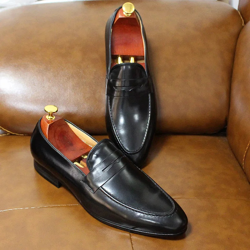 FELIX CHU Mens Penny Loafers