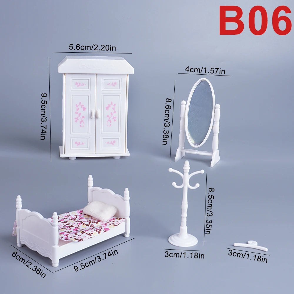 Dollhouse Miniature Furniture Toys Set