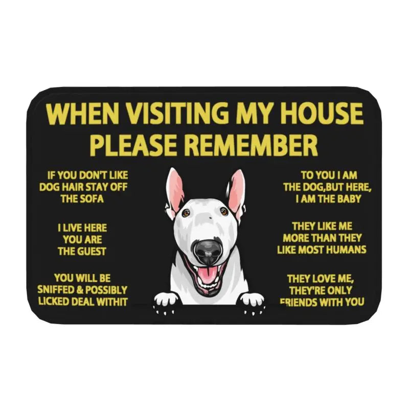 Bull Terrier Non-Slip Door Mat