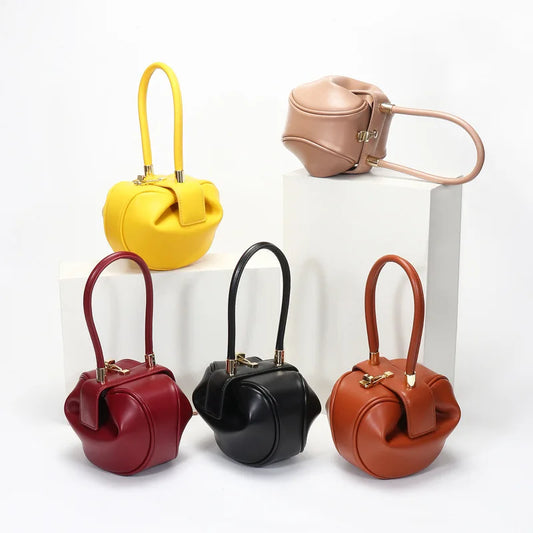 Women’s PU Leather Round Shoulder Bag