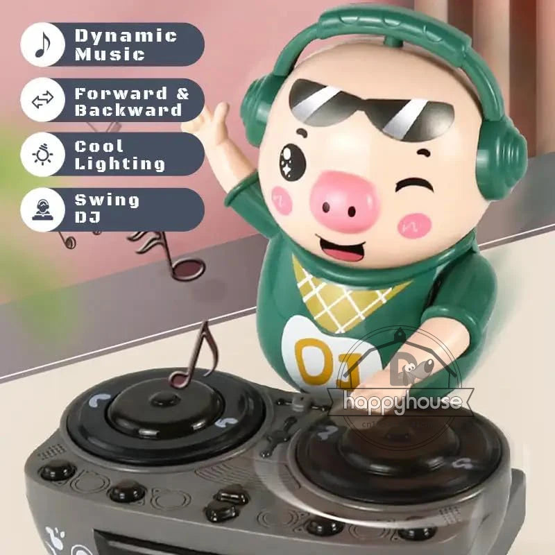 Electronic DJ Light Music Dancing Pig Toy