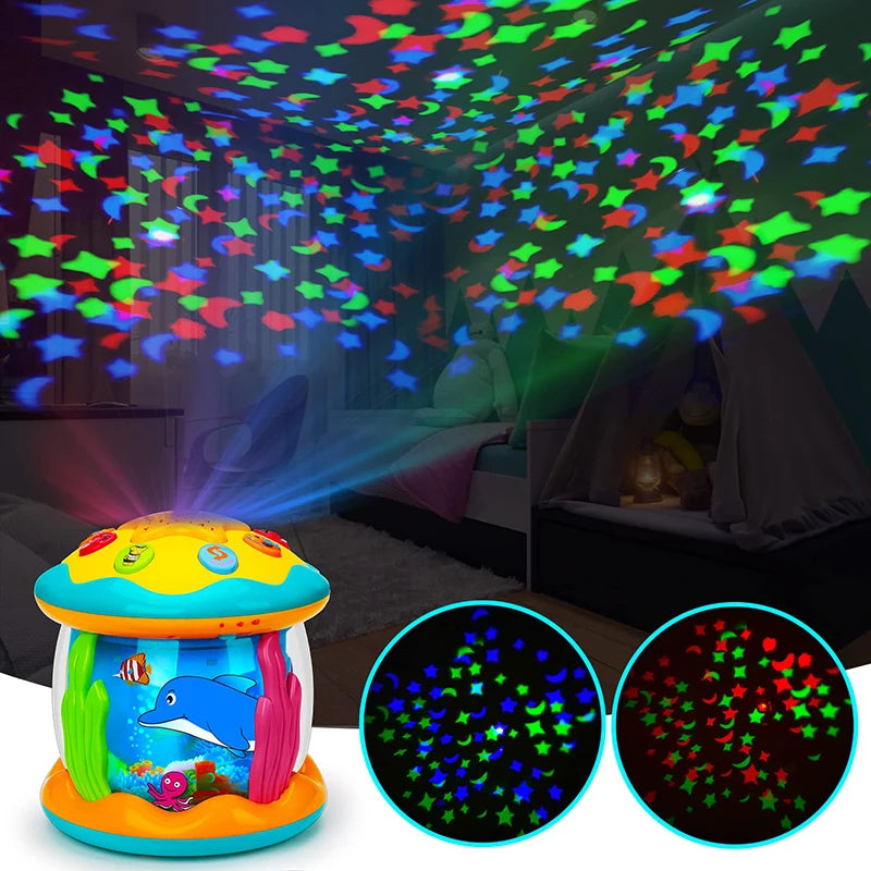 1-3 Years Babies Ocean Light Rotary Projector Musical Toy
