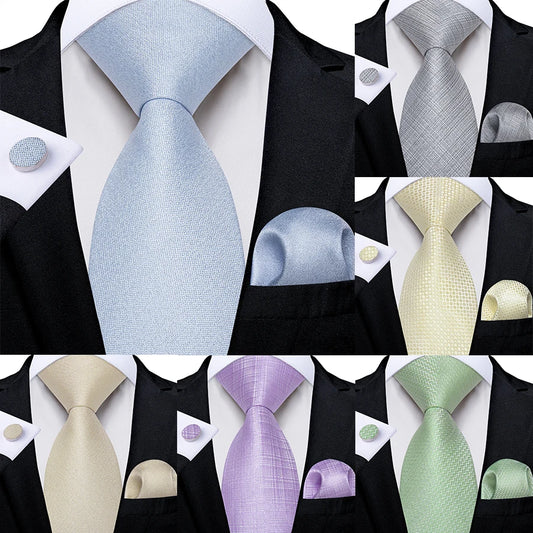 Classic Solid Silk Ties for Men 8cm