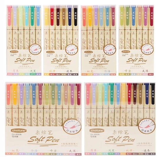Vintage Watercolour Lettering Marker Set