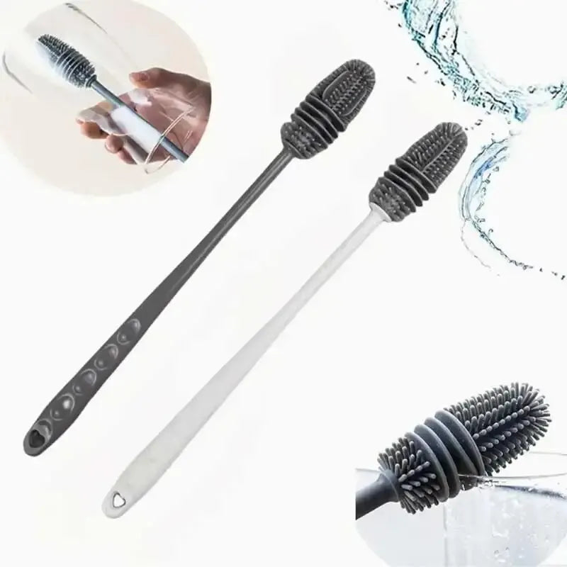 Long Handle Silicone Bottle Brush