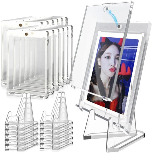 Magnetic Trading Card Protector with Display Stand
