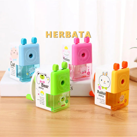 HERBATA Korean Style Hand Crank Pencil Sharpener