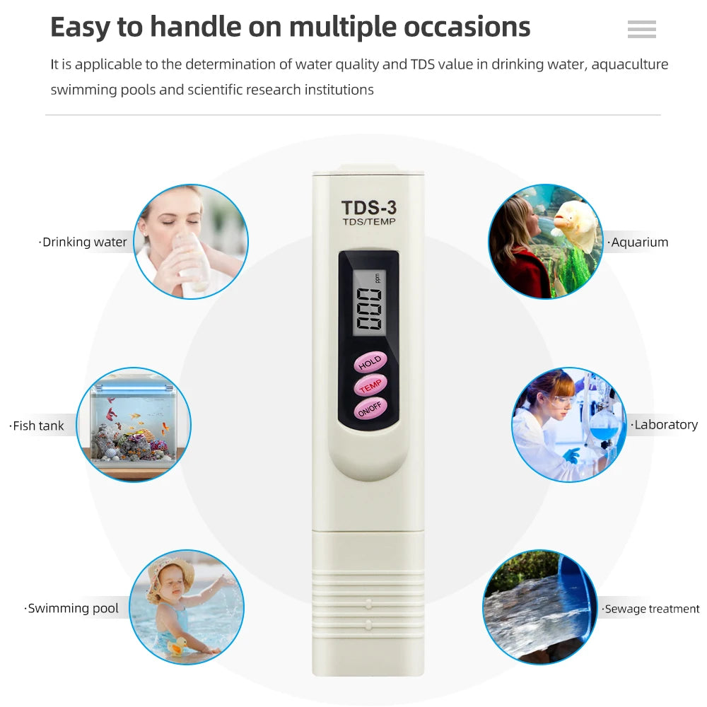 Portable Pen Digital Water Meter