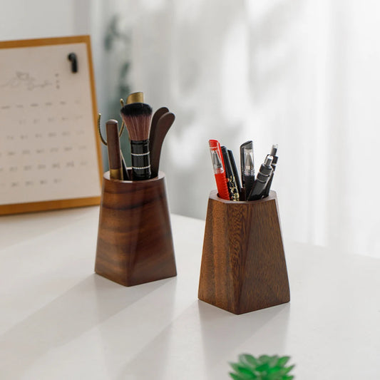 Handcrafted Walnut Wood Pen Holder