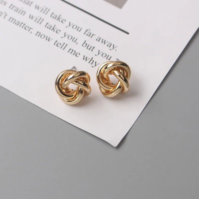 Metal Stud Earrings