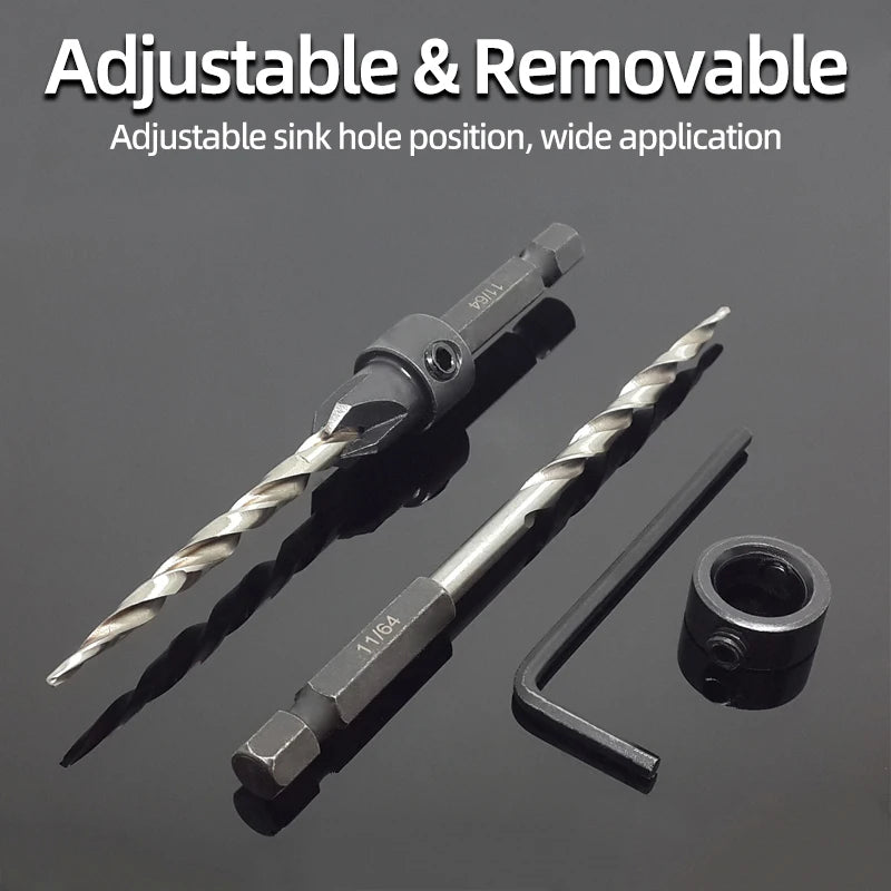 High Speed Steel Hex Shank Taper Drill Counter