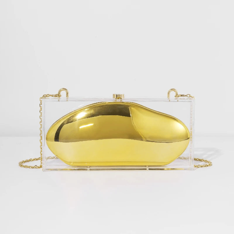 Elegant Acrylic Box Clutch Evening Bag