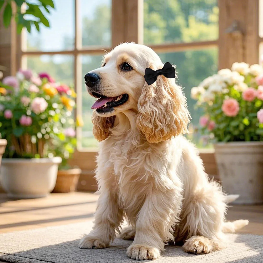 2PCS Dog Hair Bow Clips