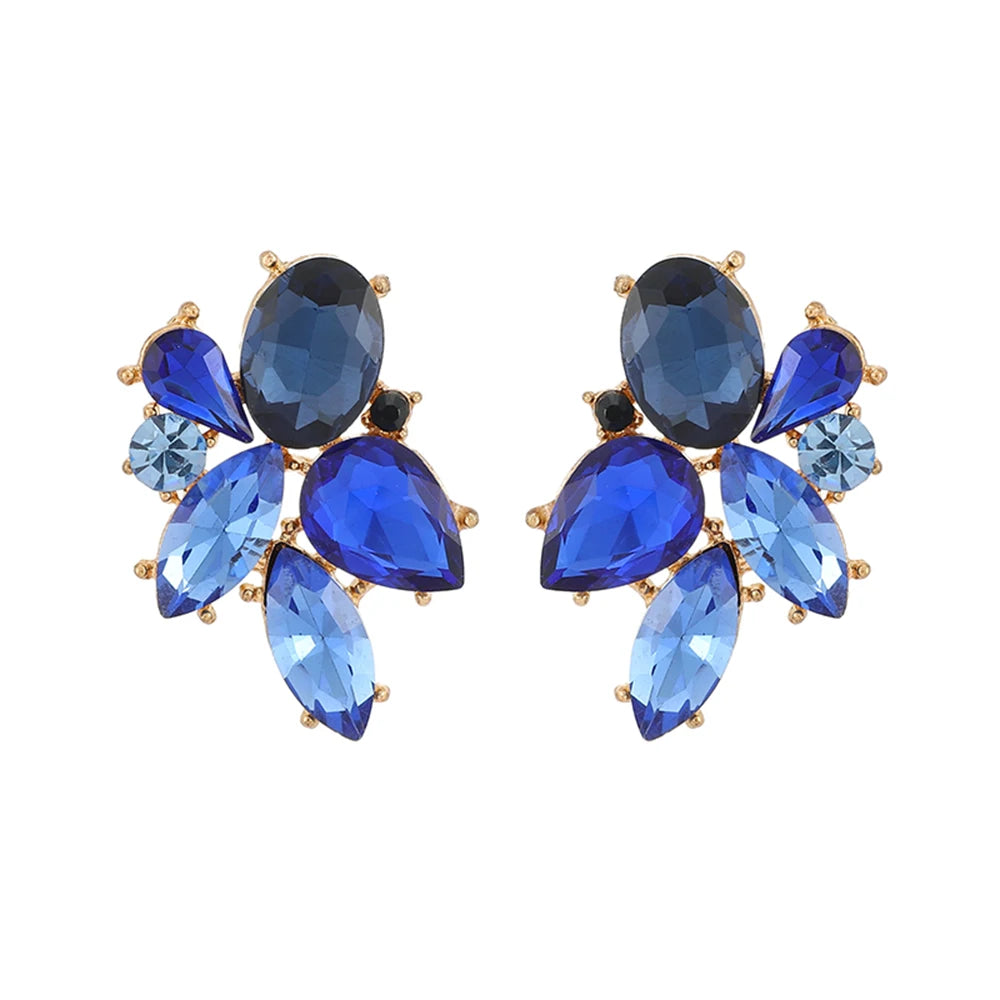 Colorful Crystal Charm Earrings