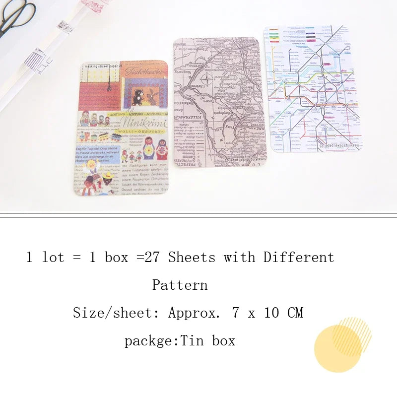 Korean Kawaii Stationery Marking Tape Craft Stickers