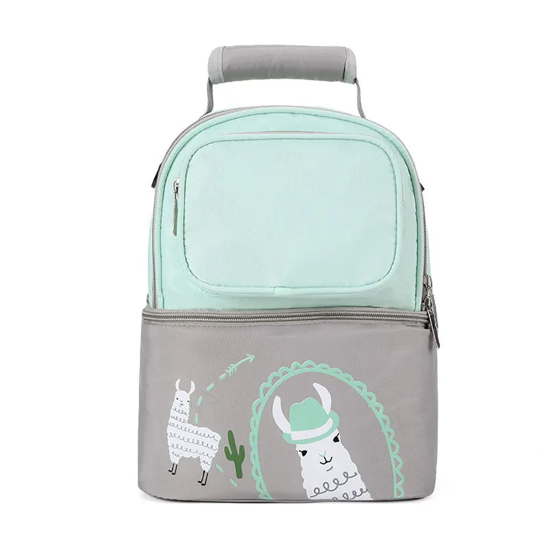 Large Capacity Double Layer Lunch Bag
