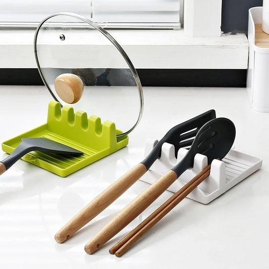 Kitchen Utensil & Lid Holder Rack