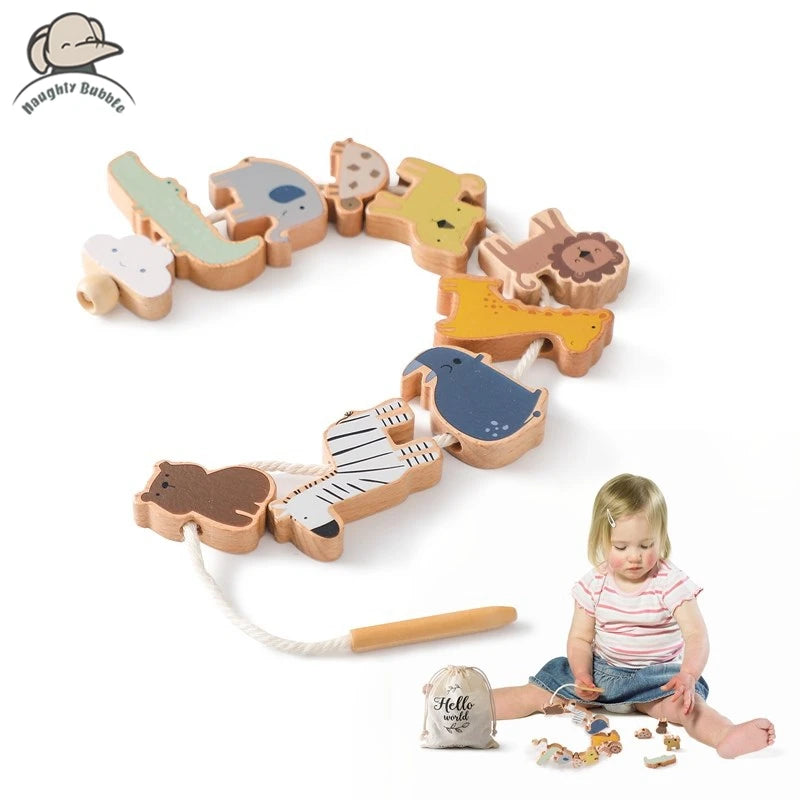 Baby Animal Threading Toy
