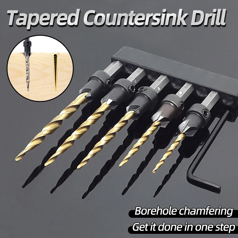 High Speed Steel Hex Shank Taper Drill Counter