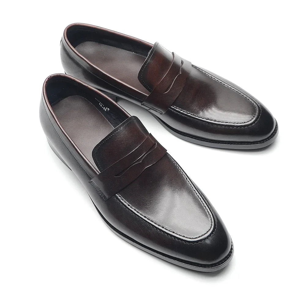 Luxury Genuine Leather Italian Penny Loafers