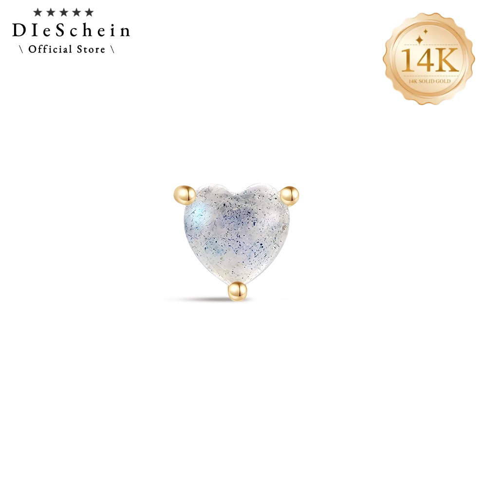 14K Solid Gold Cartilage Stud Earrings