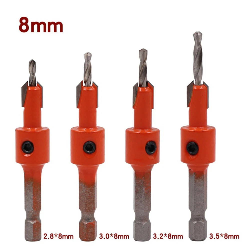 1/4" Woodworking Hex Shank Drills Bit Set