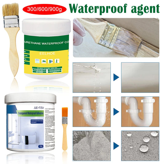 100/900g Transparent Waterproof Agent Toilet Anti-Leak Glue