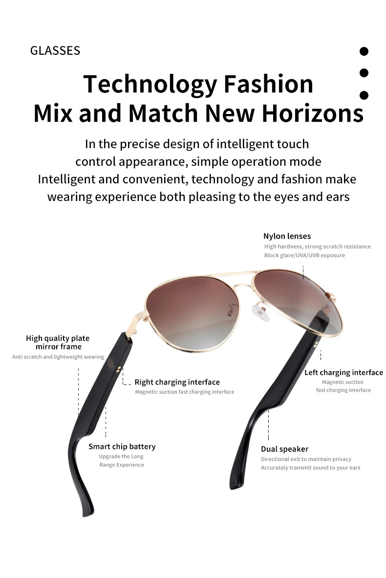 Bluetooth Sunglasses For Men & Women