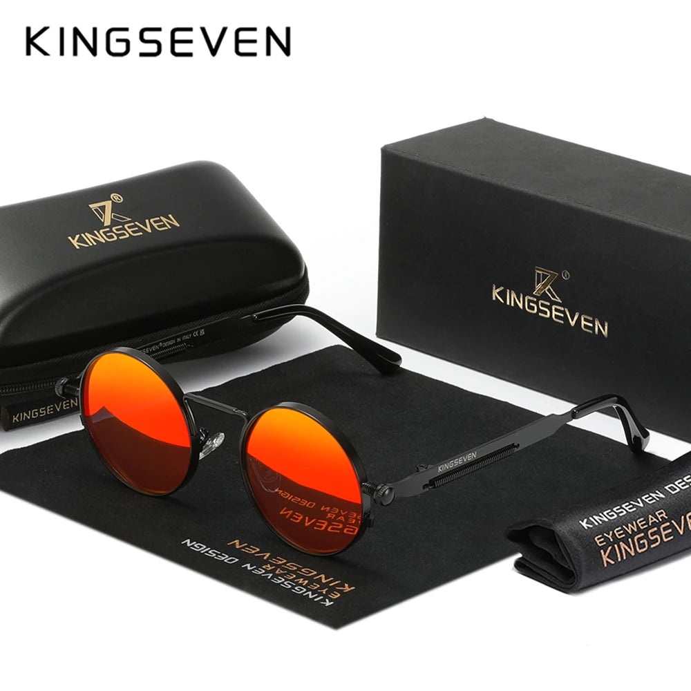 KINGSEVEN Round Sunglasses for Men