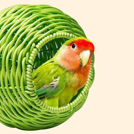 Handwoven Style Hanging Bird Nest House