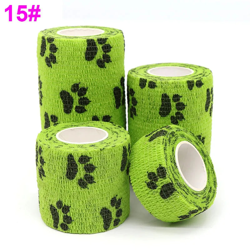 1 Pcs Printed Self Adhesive Elastic Bandage 4.8m