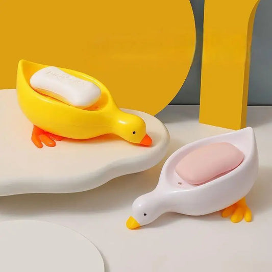 Self-draining Soap Rack Cute Duck-shaped