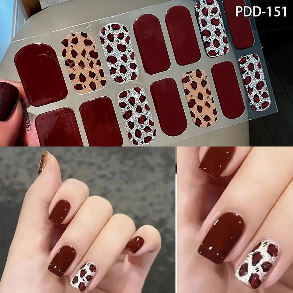 14Strips Gel Nail Stickers