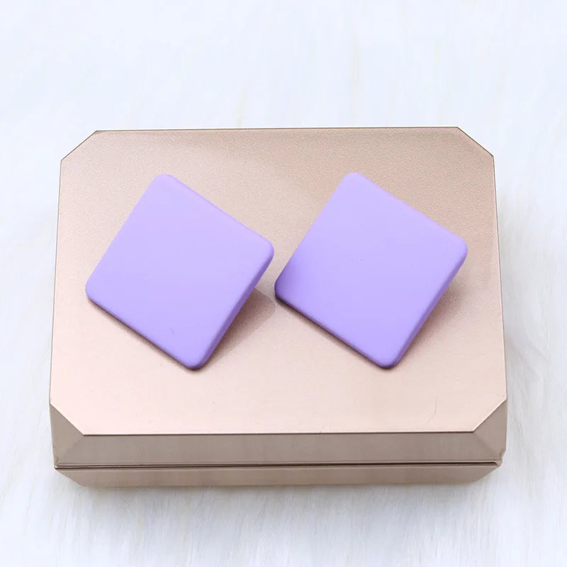 Acrylic Square Stud Earrings