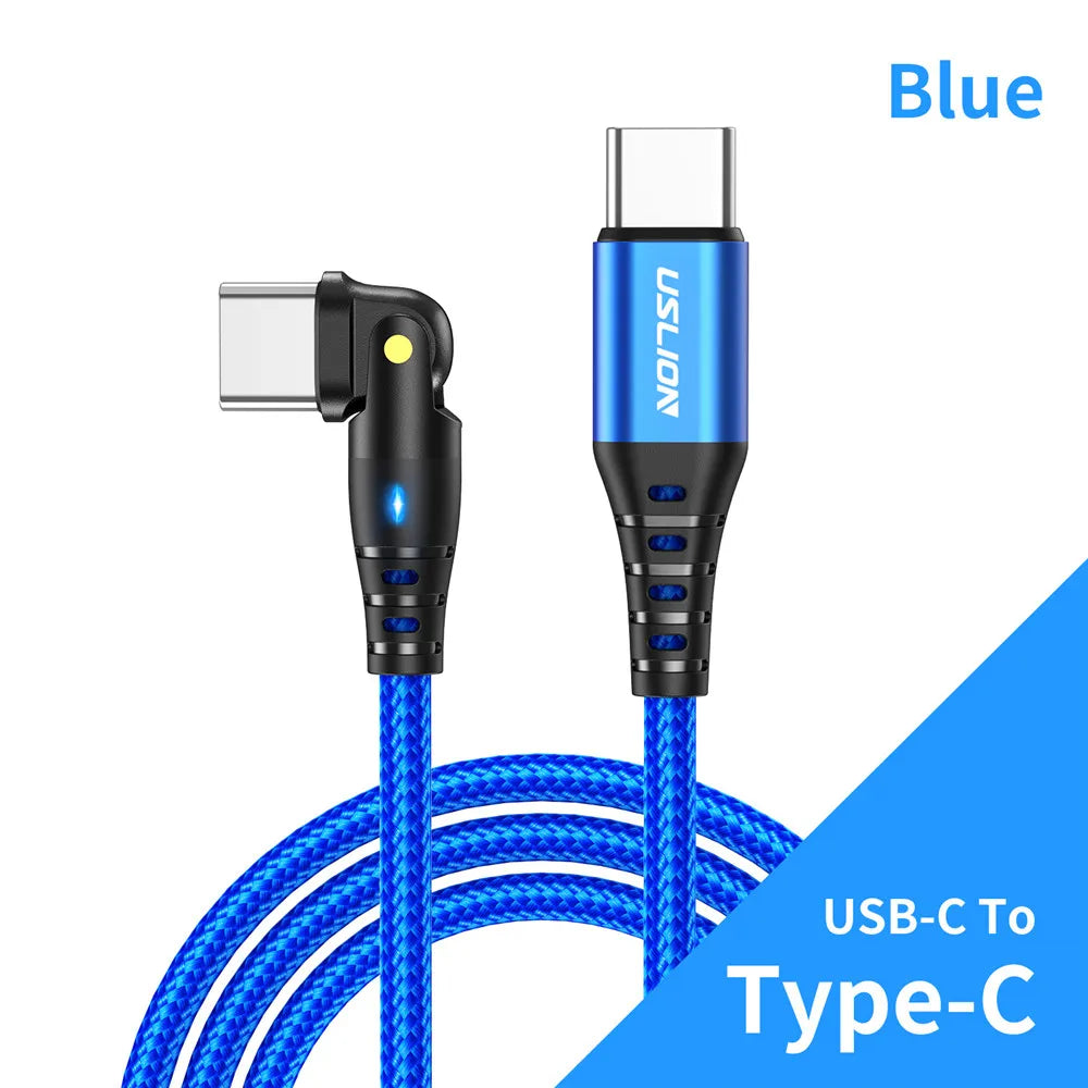 USLION 60W USB Cable 3A PD Type C