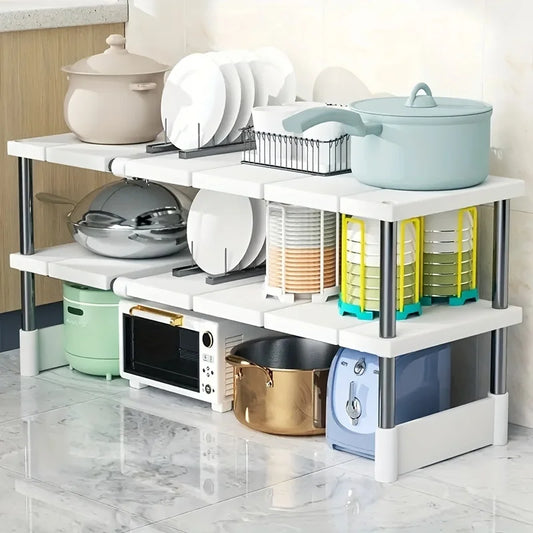 Adjustable Under Sink Storage Rack