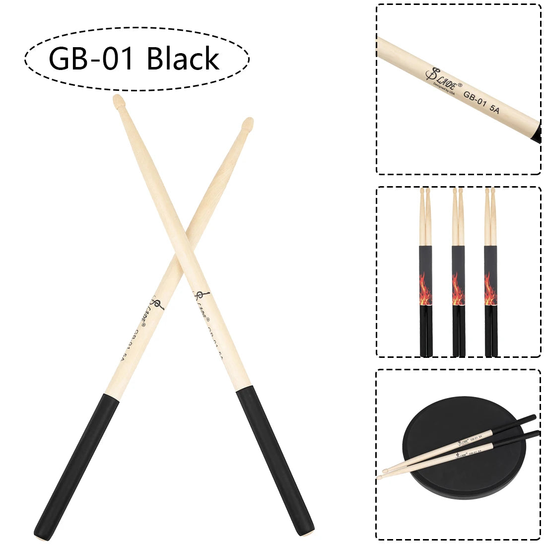 5AMaple Drum Sticks