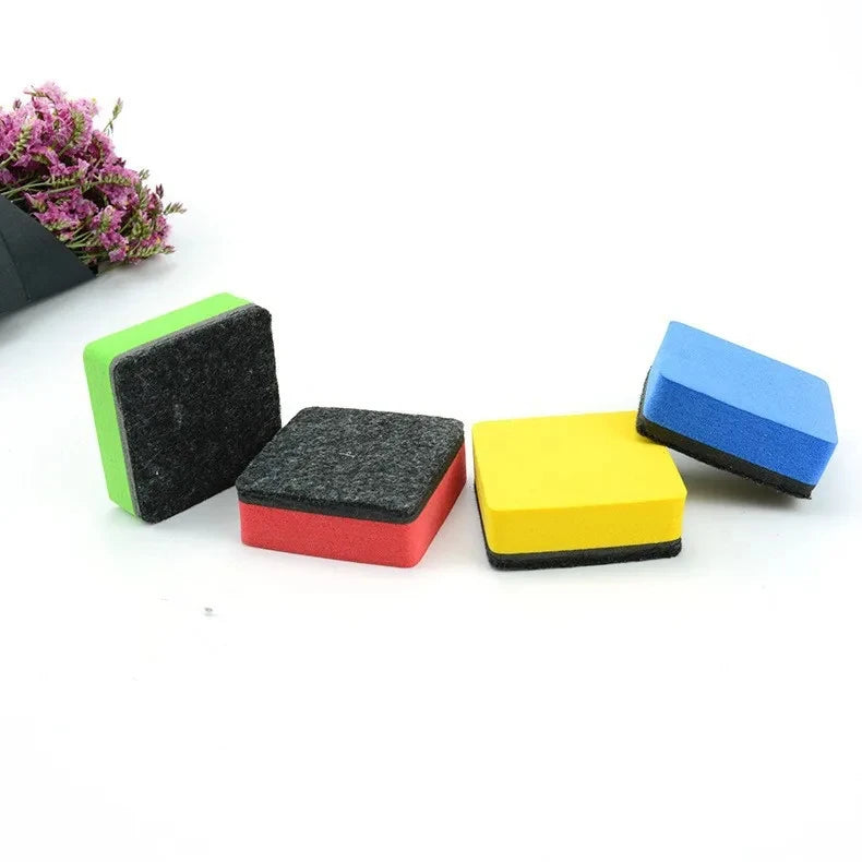 Mini Magnetic Dry Erase Board Erasers for Home, Office & Classroom