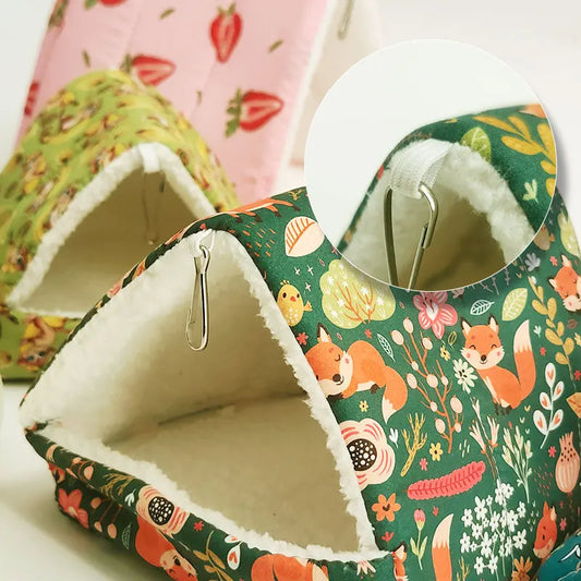Warm Triangular Pet Bird & Small Animal Sleeping Nest