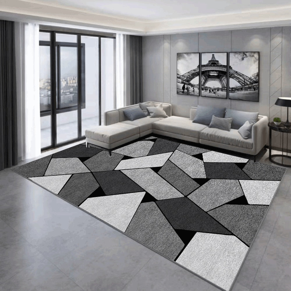 Nordic Geometric Carpet