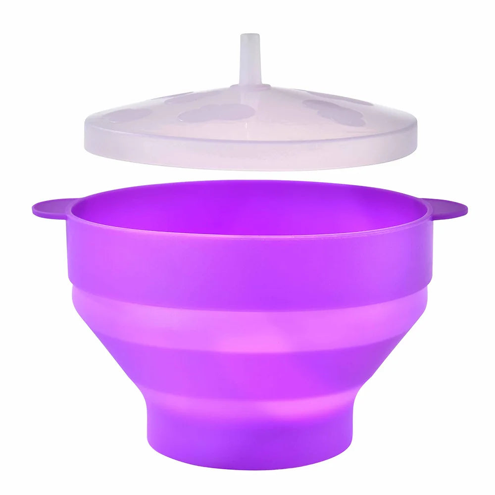 Foldable Silicone Popcorn Bowl